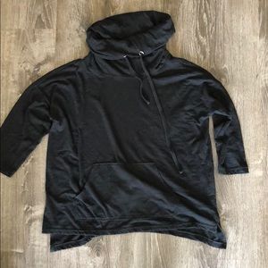 Black Cowl Neck Lightweight Top